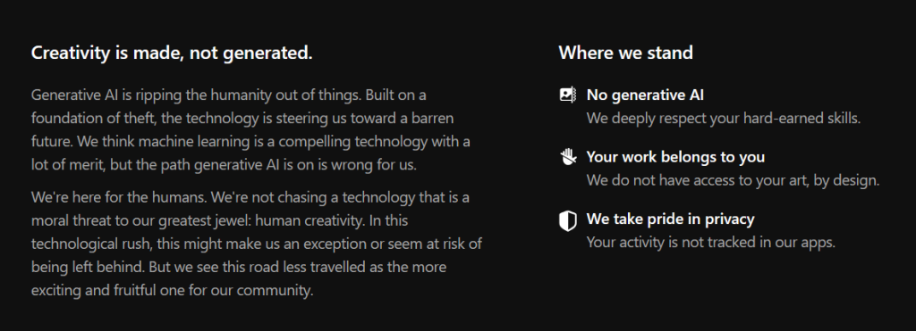 Procreate won’t join AI trend, vows not to put generative AI in its app