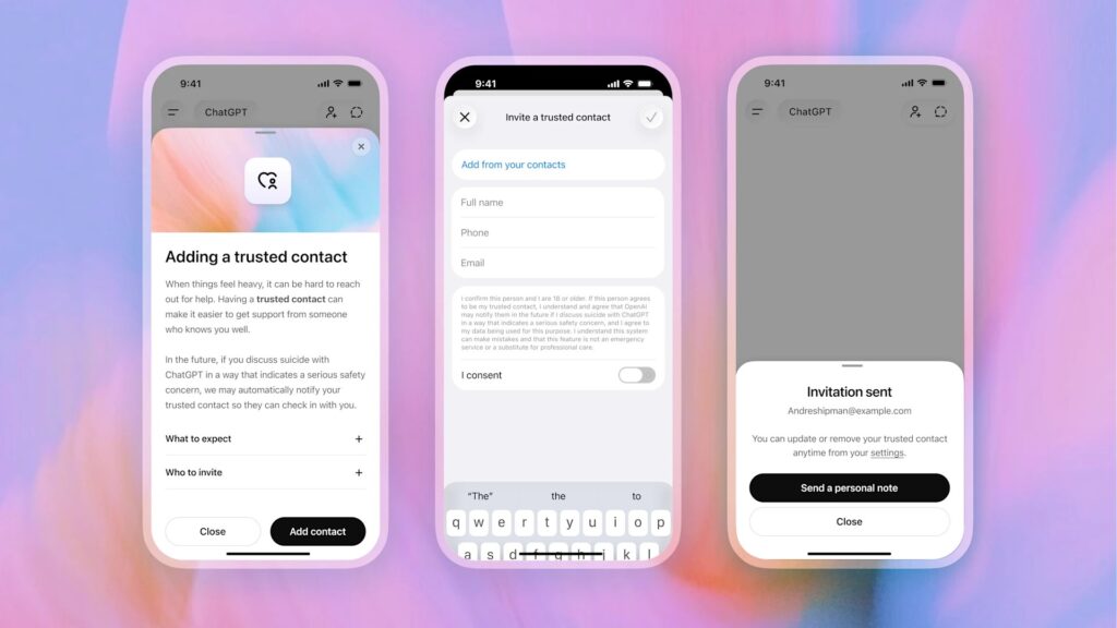 As users turn to ChatGPT for emotional support, OpenAI adds trusted contact safety feature